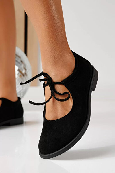 Zaira Pantofi casual dama negri din piele ecologica intoarsa Dalia #25014 - 40