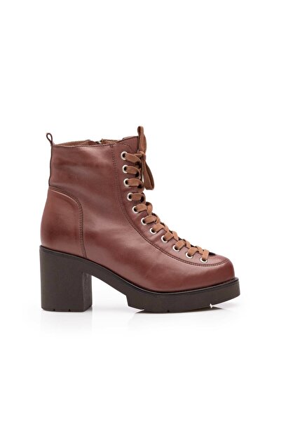 UrbanShoes Ghete dama din piele naturala cu siret pana in varf, Leofex - 193-...