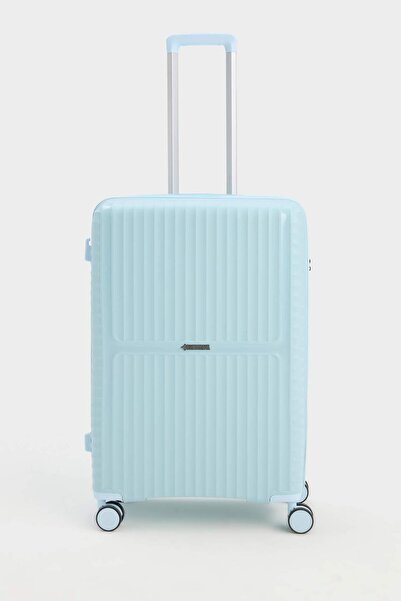 DeFacto Unisex Sert Kapaklı Çekçekli Orta Boy Valiz E7080AXNS