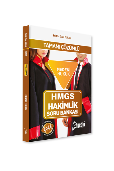 Yetki Yayıncılık MEDENİ HUKUK HMGS VE HAKİMLİK SORU BANKASI 2026