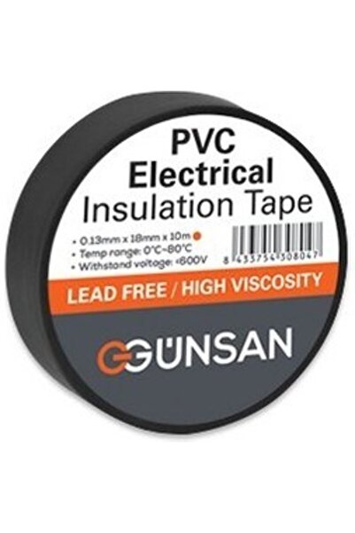 GENC DIJITAL BASKI GÜNSAN PVC ELEKTRİK İZOLASYON BANDI SİYAH