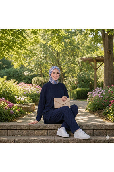 Elit Women's Islamic Clothing Seasonal Modal Fabric Crew Neck Pocketed Tunic ...