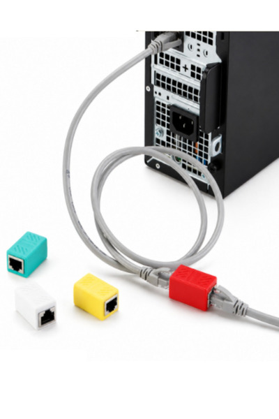 Vwin İnternet Kablosu Uzatma Aparatı Cat6 Cat7 Cat8 Rj45 Coupler 1 Gb ( 5 Adet )