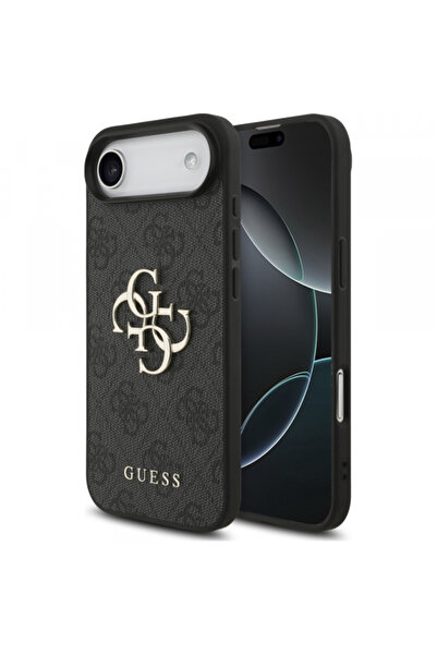 Stef's Cat Θήκη για Apple iPhone 17 Air, Guess, 4G Μεγάλο Λογότυπο, Μαύρο