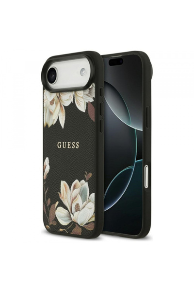 Stef's Cat Husă MagSafe pentru Apple iPhone 17 Air, Guess, cu model floral gr...