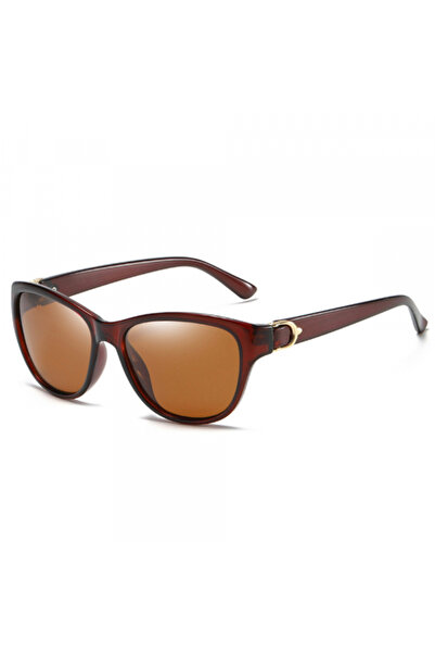 Techsuit Women's Sunglasses A572, Polarized, UV Protection, Brown