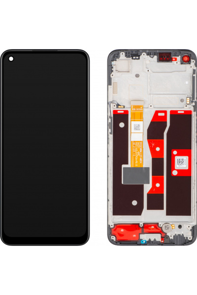 OPPO Οθόνη αφής A55, με πλαίσιο, Μαύρο (Starry Black), Πακέτο Σέρβις 4908581