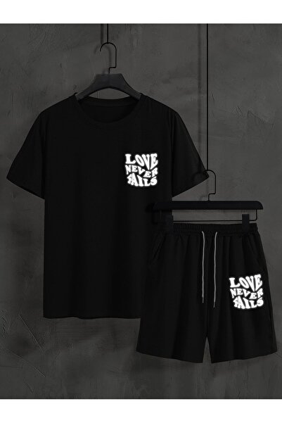 bellanova Silatrend Unisex Oversize Shorts Set Short Sleeve T-Shirt Comfortab...