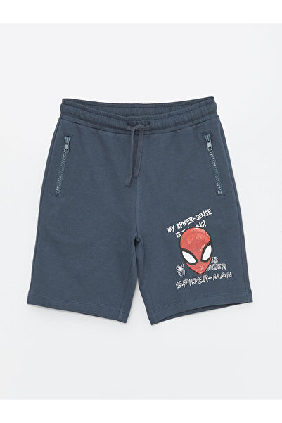LC Waikiki Pantaloni scurți pentru băieți cu talie elastică și imprimeu Spide...