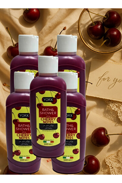 Yorx 5 Pieces Cherry Notes Shower Gel 1000ML