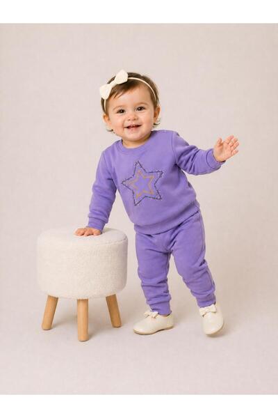 Damla Star Printed Tracksuit Set