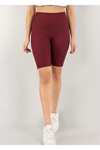 GKN FASHİON Ψηλόμεσο σορτς από λύκρα με ραβδώσεις