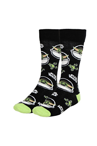 Star Wars The Mandalorian Grogu Black Socks 38-45 EU