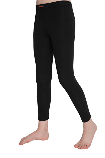 X MODAL Black Girl's Stretchy Thermal Winter Leggings