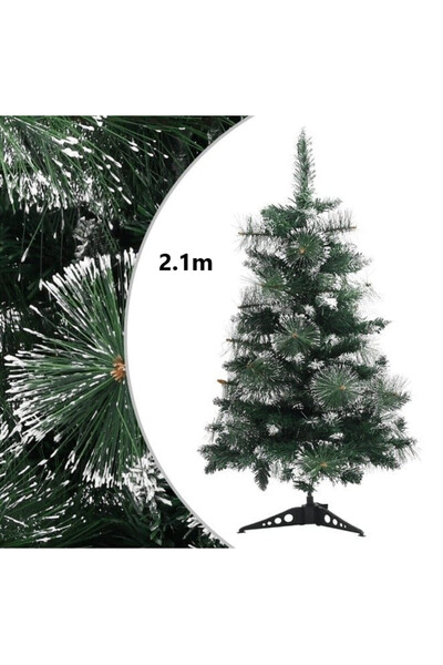 E-ANAMAG Τεχνητό Πράσινο Γυαλιστερό Πεύκο, 210 εκ., Χιονισμένες Κορυφές, Τεχν...