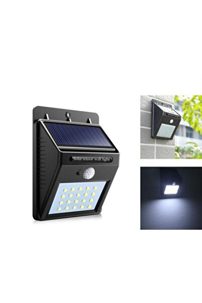 E-ANAMAG Ηλιακό Φωτιστικό, 20 LED, ηλιακή φόρτιση και αισθητήρας κίνησης, Μαύρο