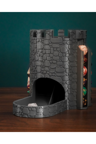 Mages Market Citadel Zar Kulesi – Bölmeli DND/FRP/RPG Dice Tower (Zar Saklama...