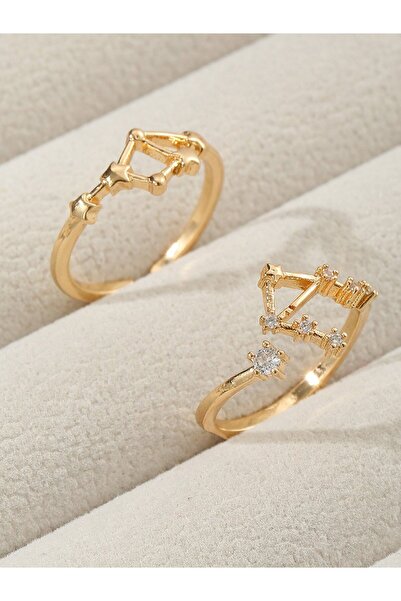 Take Two By Styli Set of 2 - Gold Embellished Rings
