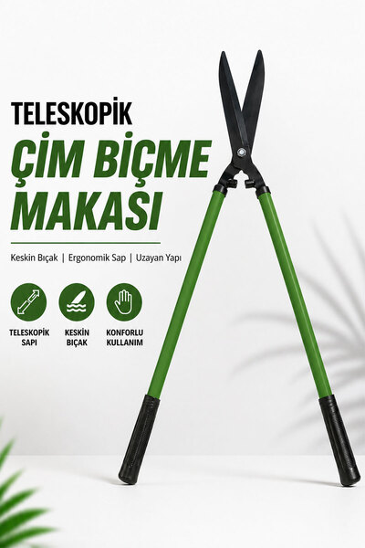 Badem10 Teleskopske makaze za sečenje trave 75 cm, produžive baštenske makaze...