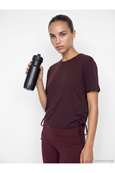 LC Waikiki Tricou sport de damă, încrețit, din amestec de modal