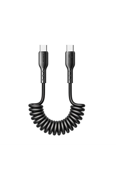 Joyroom Travel Serisi 60W Araç Sarmal Hızlı Şarj Kablosu C-C 1,5m