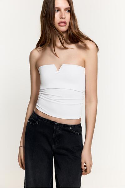 LEFTIES Pencere detaylı bandeau top