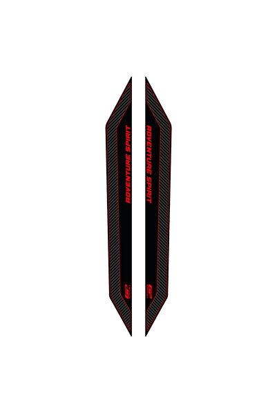 GP KOMPOZİT Honda ADV 350 2023-2026 Uyumlu Sele Altı Yan Pad Karbon-Kırmızı