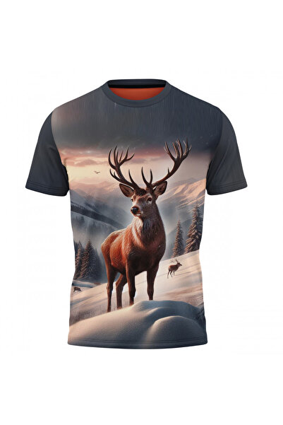 OEM Tricou barbati Cerb , maneca scurta multicolor F089
