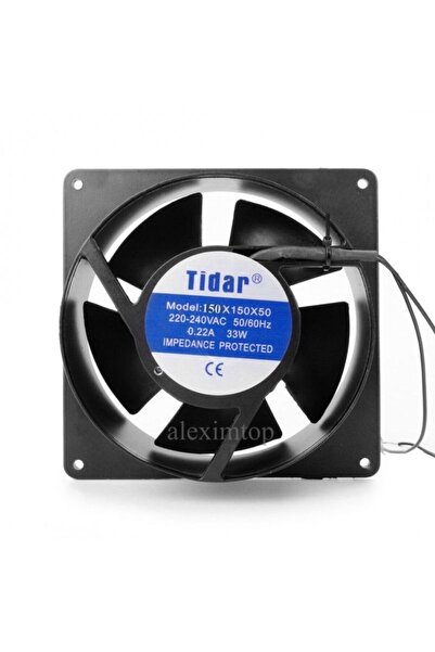 Stef's Cat Квадратен - Кръгъл вентилатор 220V-150x150x50мм