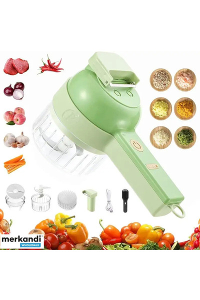 unbranded Tocator electric wireless 4 in 1 ROTOCHOP – taiere rapida legume, m...