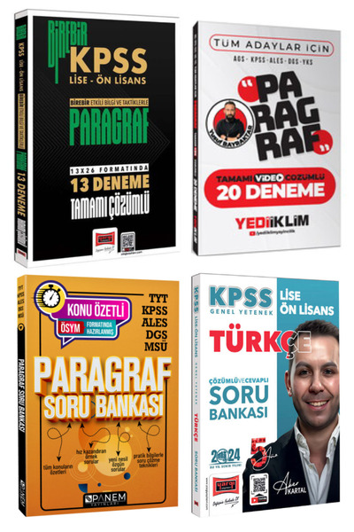 Yargı Yayınları 2026 Birebir KPSS Lise-Önlisans Paragraf Tamamı Çözümlü Denem...