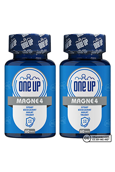One Up Magne4 4'lü Etki Magnezyum Kompleks 60 Tablet 2 Adet