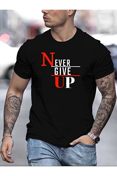 Lider Leather Tricou imprimat. Tricou casual cu mânecă scurtă pentru vară și ...