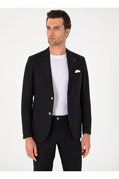 Cacharel Siyah Erkek Slim Fit Ceket OLIA/C