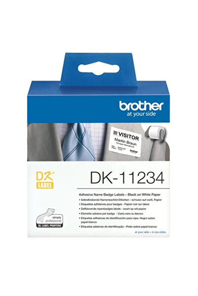Brother Etichete 86mm x 60mm - Negru pe alb (260 etichete) Compatibile cu toa...