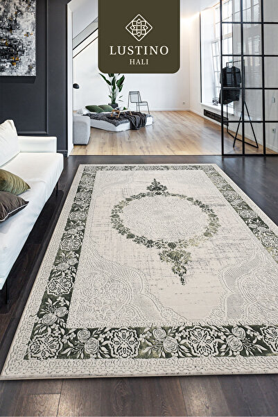 Lustino Halı Yıkanabilir Halı Kaymaz Taban Leke Tutmaz Salon Halısı Mutfak Ha...