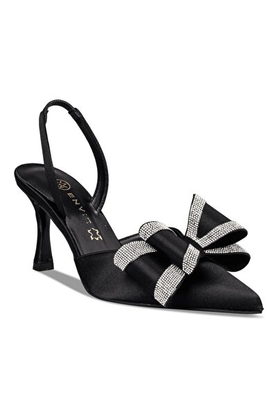 Envie Shoes Γυναικεία Παπούτσια Γόβες BOW SLINGBACK PUMPS E02-22090-34 Mαύρο ...
