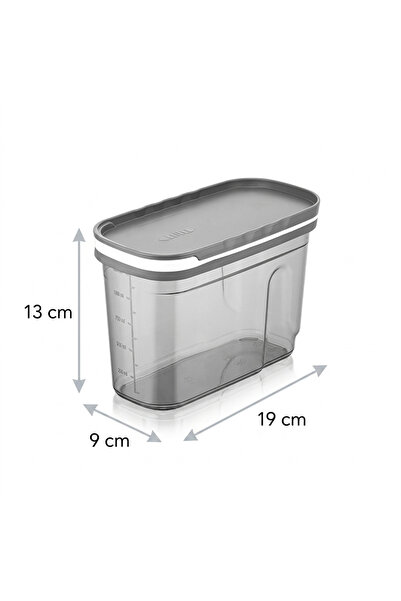 Şener collection 1.2 lt 4'lü Saklama Kabı Seti Ergonomik Tahıl Saklama Seti