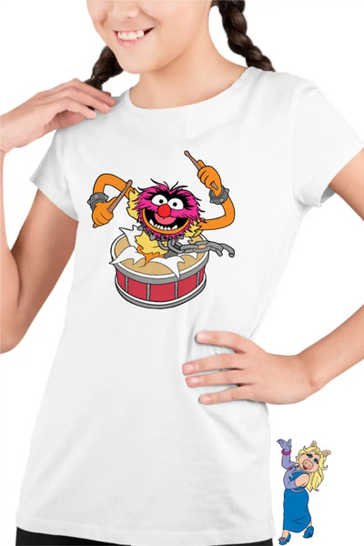 OEM Tricou Copii Fete The Muppets Animal Drummer
