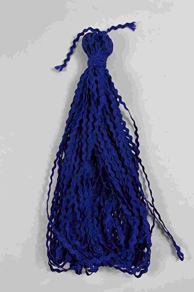 Hobigram Panglică decorativă ondulată Saks Blue Vavel – Panglică subțire în z...