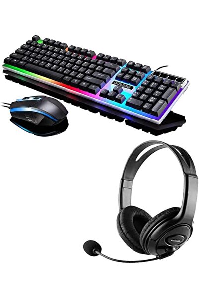Datazone G21 Black Keyboard and Mouse with LED Backlight and 311i Gaming Head...