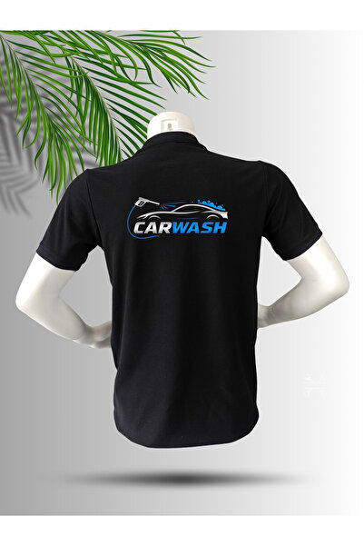 dafri TRICOU DIN BUMBAC CU GULER POLO, IMPRIMAT CU LOGO SPĂLĂTORIE AUTO