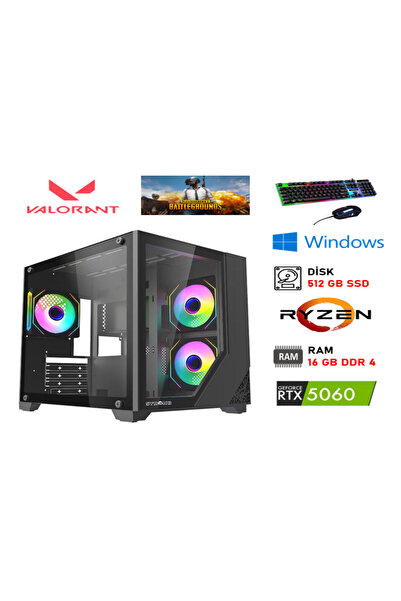 MERİDYENBİLİŞİM MRD-10103 / RTX5060 / RYZEN5 5500 / 16 GB RAM / 500GB SSD/ Oy...