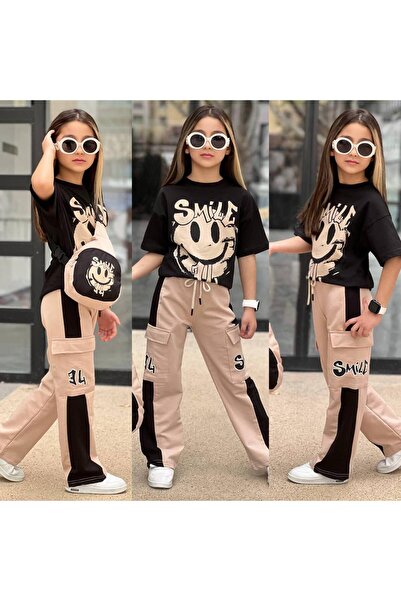 Lucky kidswear SET DE TRENING CU GEANTĂ IMPRIMATĂ SMILE