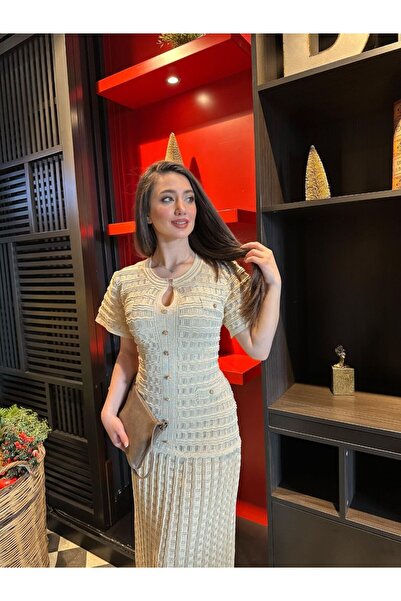 Abalı Yeni sezon yazlık uzun elbise