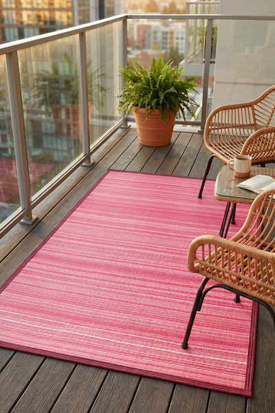 dekozer Esterilla Katlanabilir Hasır Kilim Mat | Çift Taraflı-Plaj-Piknik-Kam...