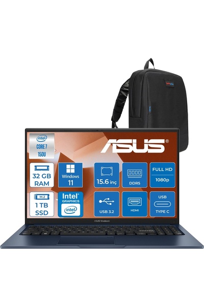 ASUS Vivobook 15 Vivobook 15 (X1504VA) Intel® Core™ 7 150U 32GB Ddr5 1tb SSD ...