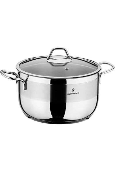 Sofram Stainless Steel Cooking Pot With Lid 28cm