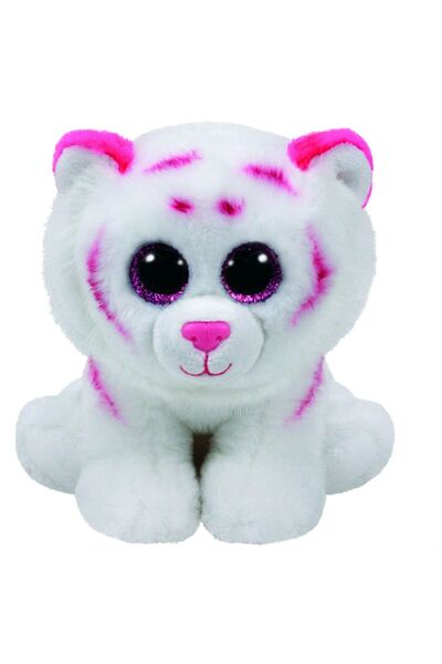 TY PLUS 24CM BEANIE BABIES CAMP TIGER ALB ROZ