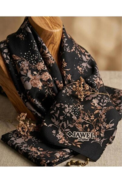 w white stars sports & wear Jawel Floral Motif Cotton Soft Shawl